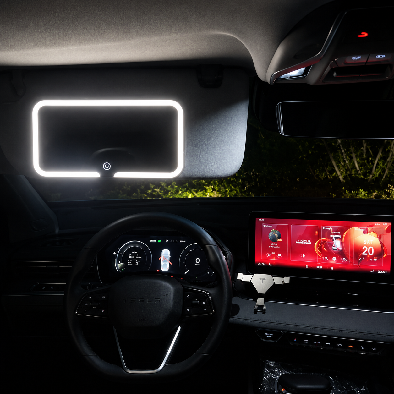 Miroir LED Voiture | Se Voir Clairement, à Tout Moment