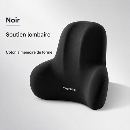 Coussin Lombaire Ergonomique 2-en-1 | Voiture & Bureau, Fini le Mal de Dos