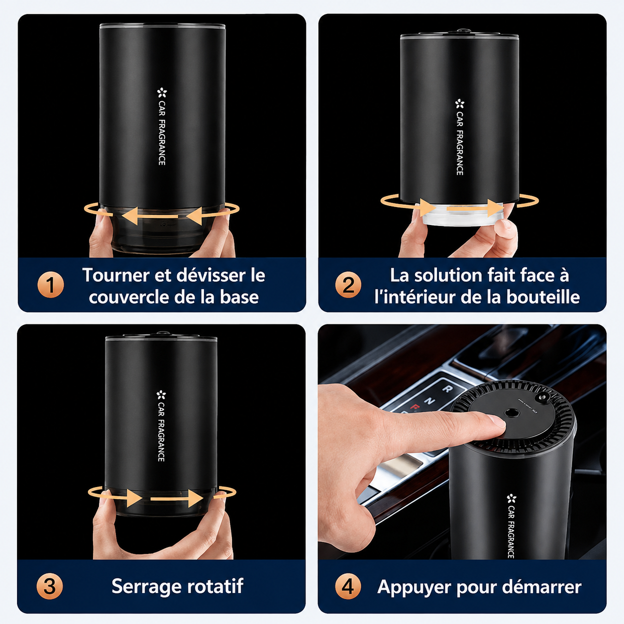 Diffuseur de Parfum Voiture LED | Ambiance & Fraîcheur à Chaque Trajet